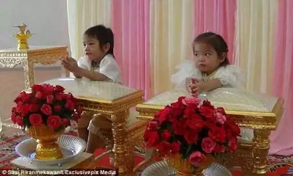 Superstitious? Parents Marry Their 3-year-old Twins to Each Other in Big Ceremony...You Won